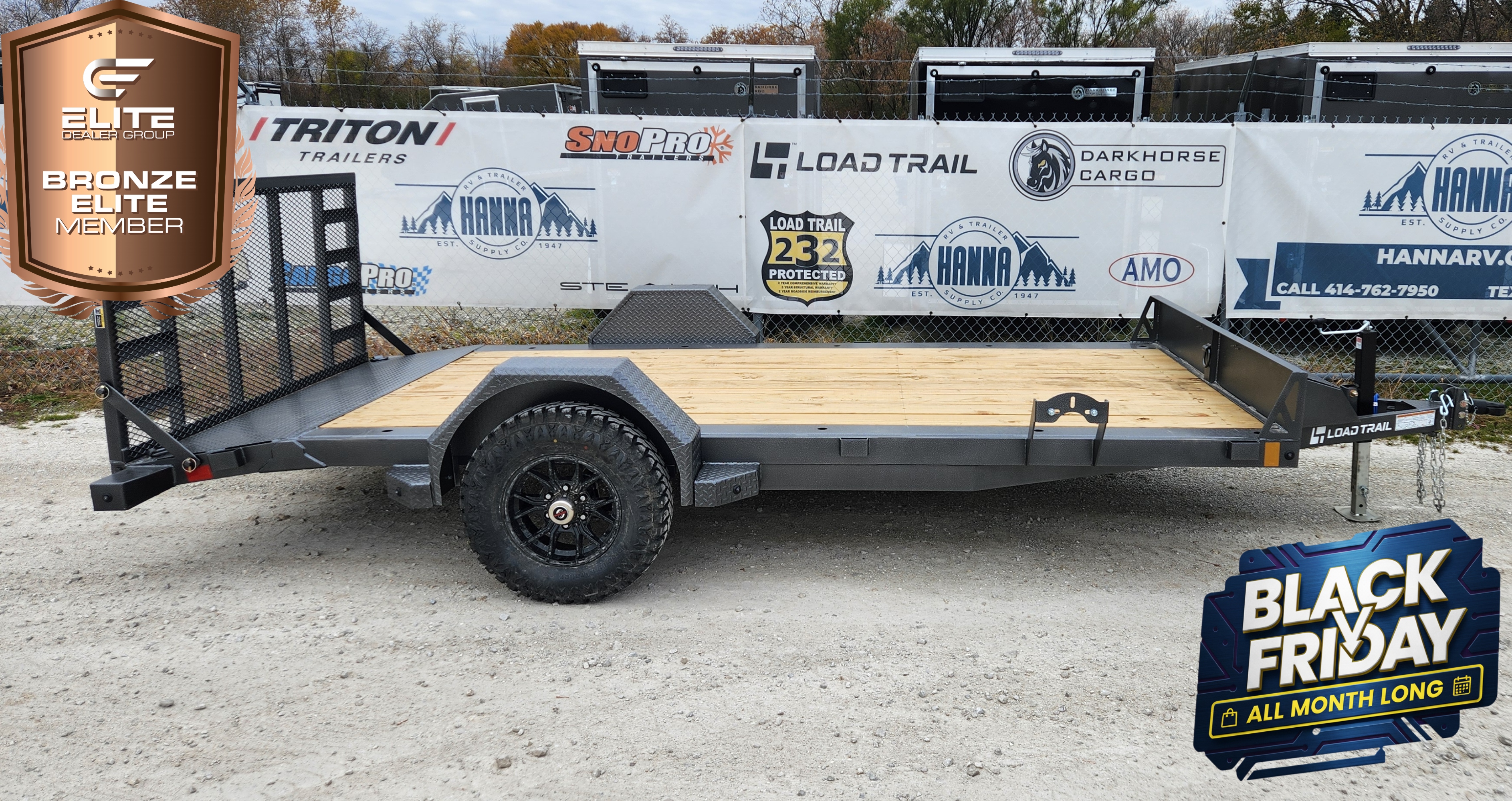 Load Trail 83 X 14 Single Axle 5,200 LBS Utility/ UTV Trailer- Silver Vein